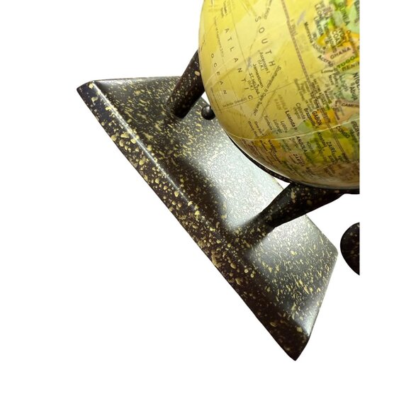 Handcrafted Elephant Globe With Gold Speckled Base & Vintage Map Design - Picture 6 of 12